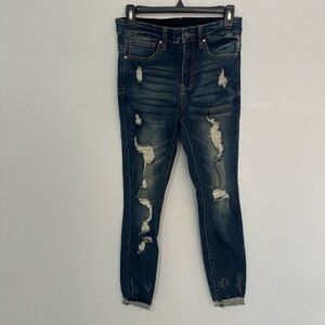 Grace and Lace Distressed Ripped Jeans Stretch Size 6